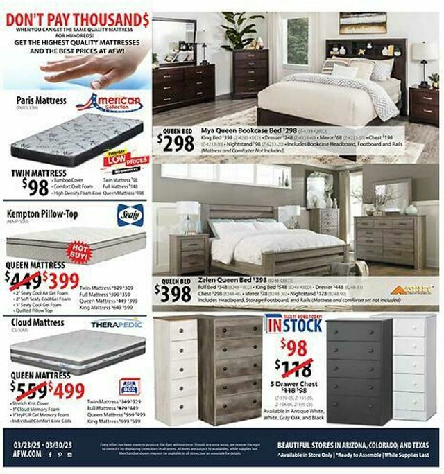 Catalogue American Furniture Warehouse from 04/26/2026