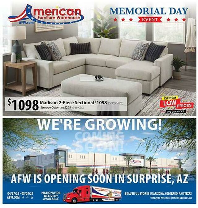 Catalogue American Furniture Warehouse from 11/08/2026