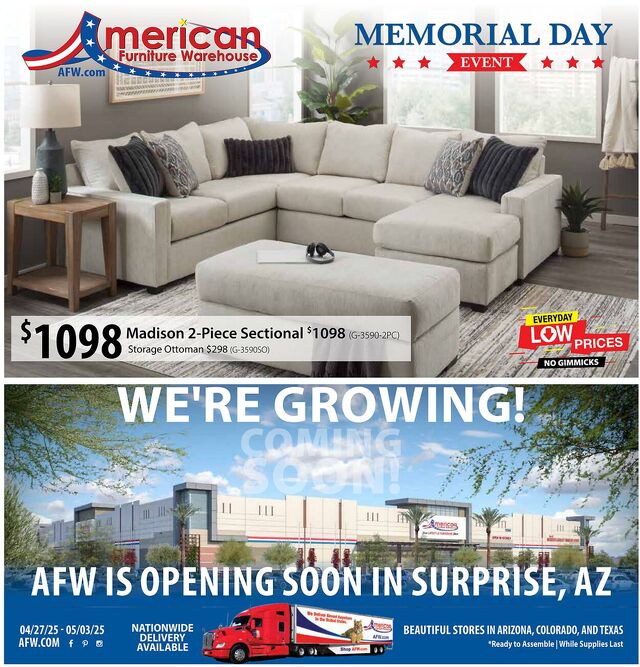 Catalogue American Furniture Warehouse from 11/22/2026