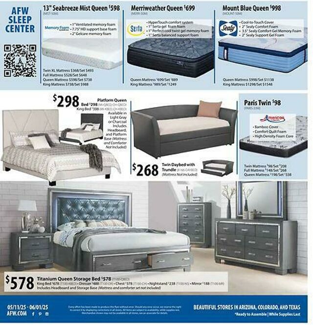 Catalogue American Furniture Warehouse from 01/31/2027
