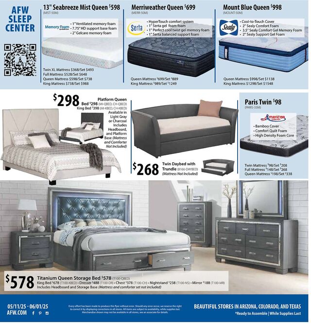 Catalogue American Furniture Warehouse from 02/14/2027