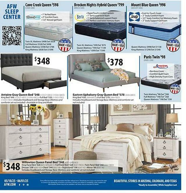 Catalogue American Furniture Warehouse from 03/14/2027