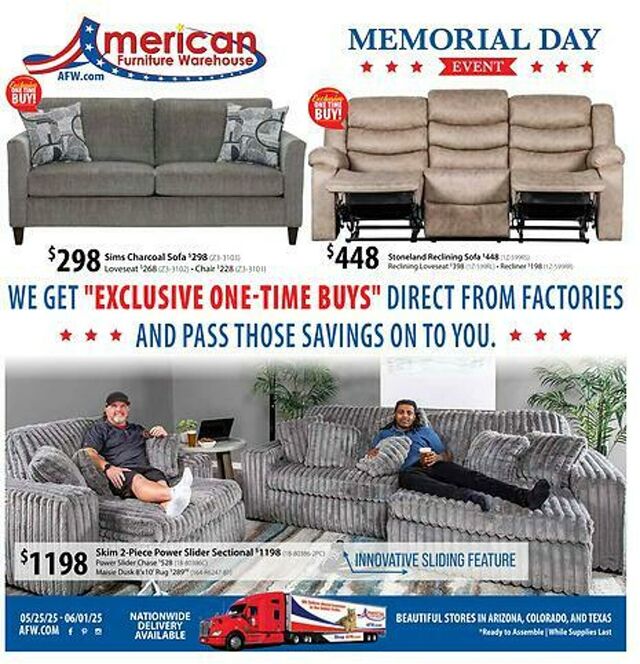 Catalogue American Furniture Warehouse from 03/28/2027