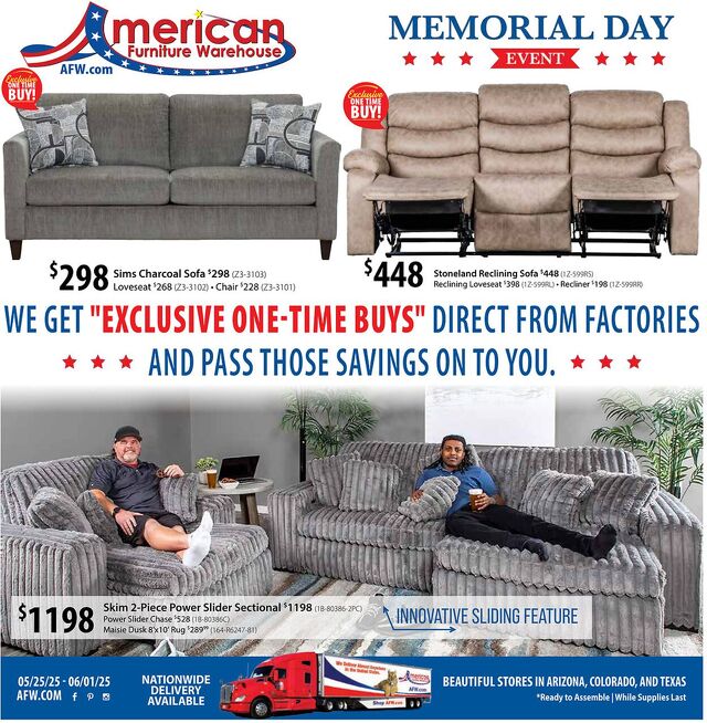 Catalogue American Furniture Warehouse from 04/25/2027