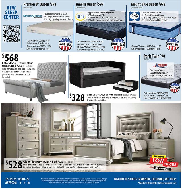 Catalogue American Furniture Warehouse from 04/25/2027