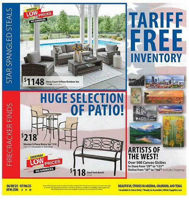 Catalogue American Furniture Warehouse from 07/04/2027