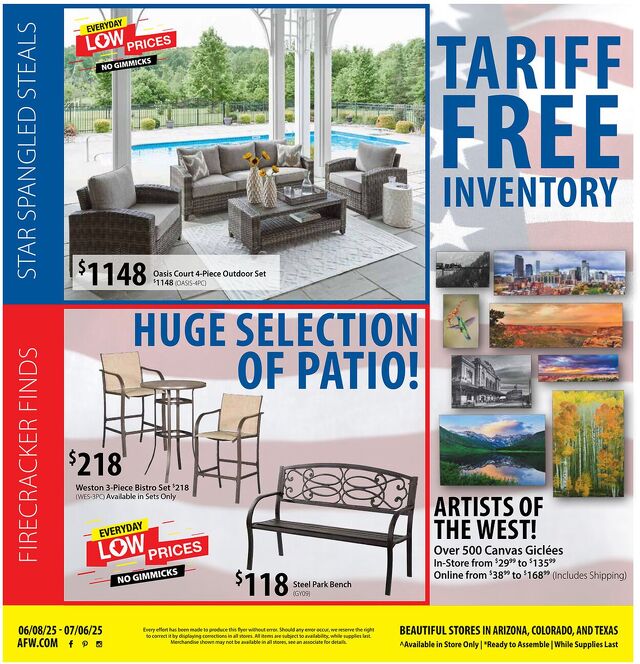 Catalogue American Furniture Warehouse from 07/18/2027