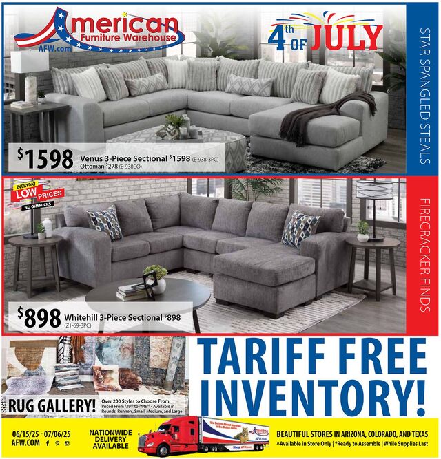 Catalogue American Furniture Warehouse from 08/15/2027