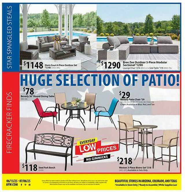 Catalogue American Furniture Warehouse from 08/15/2027