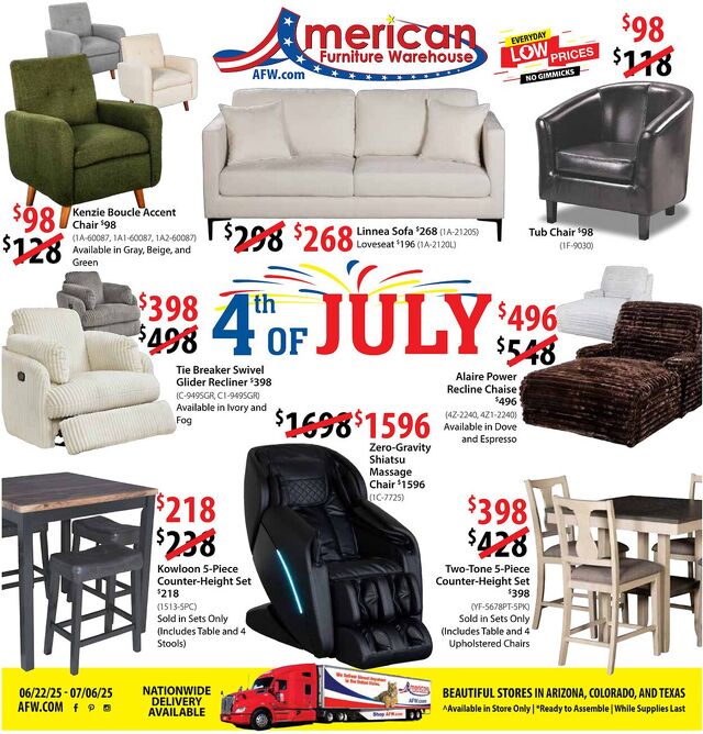 Catalogue American Furniture Warehouse from 09/12/2027