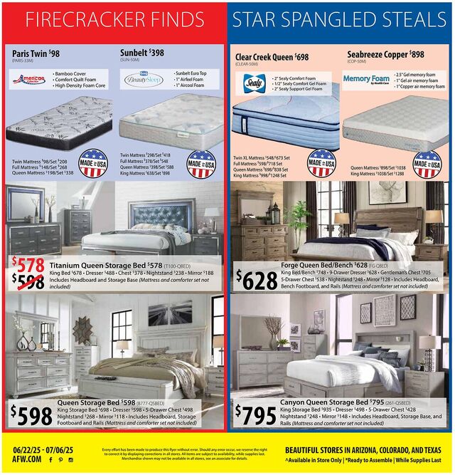 Catalogue American Furniture Warehouse from 09/12/2027
