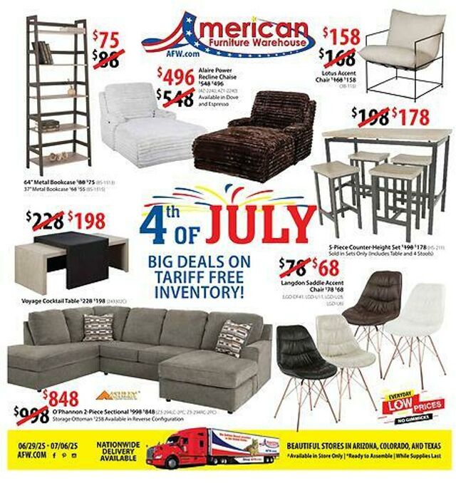 Catalogue American Furniture Warehouse from 10/24/2027