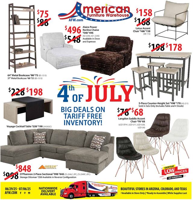Catalogue American Furniture Warehouse from 11/07/2027