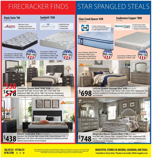 Catalogue American Furniture Warehouse from 11/07/2027