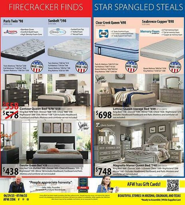 Catalogue American Furniture Warehouse from 11/21/2027