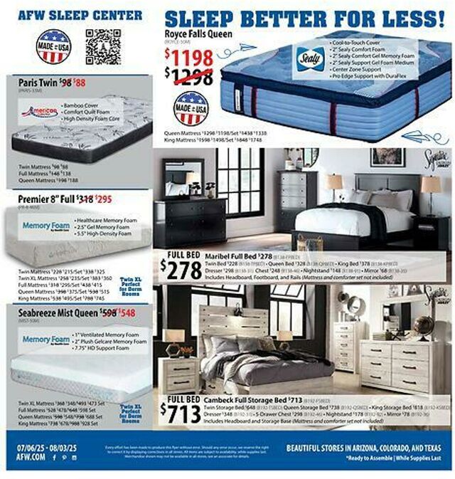 Catalogue American Furniture Warehouse from 12/05/2027