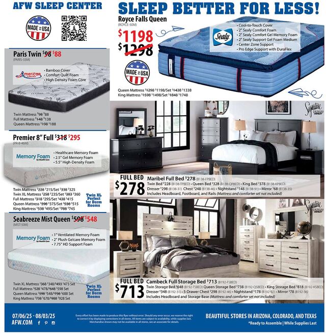 Catalogue American Furniture Warehouse from 12/19/2027