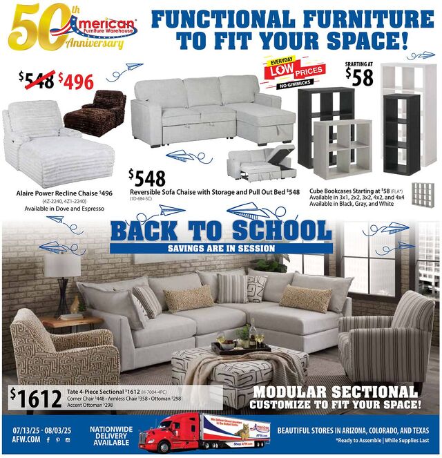 Catalogue American Furniture Warehouse from 01/16/2028