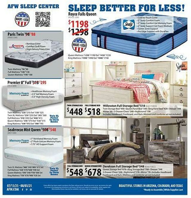 Catalogue American Furniture Warehouse from 02/13/2028