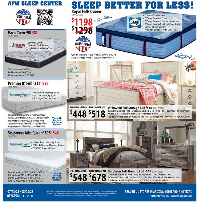 Catalogue American Furniture Warehouse from 02/13/2028