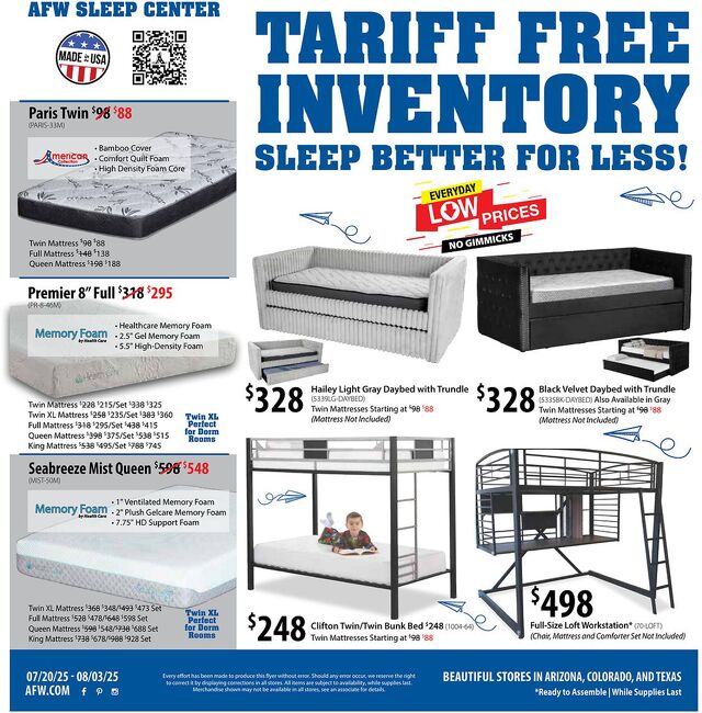 Catalogue American Furniture Warehouse from 02/27/2028