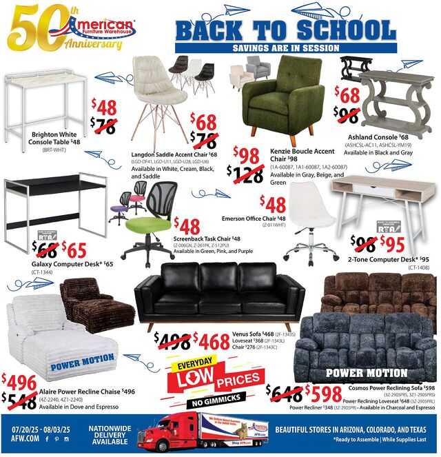 Catalogue American Furniture Warehouse from 03/26/2028