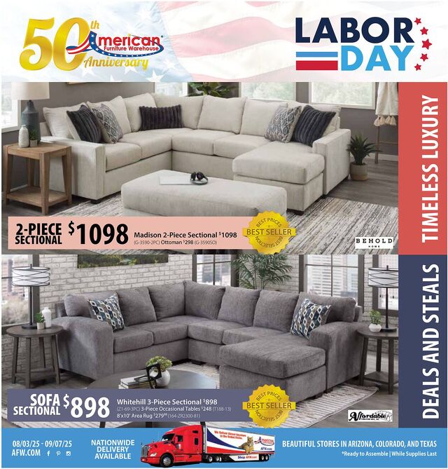 Catalogue American Furniture Warehouse from 05/07/2028
