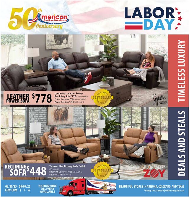 Catalogue American Furniture Warehouse from 05/21/2028
