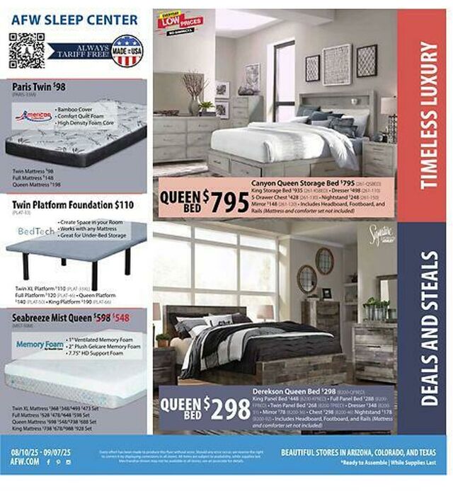 Catalogue American Furniture Warehouse from 05/21/2028