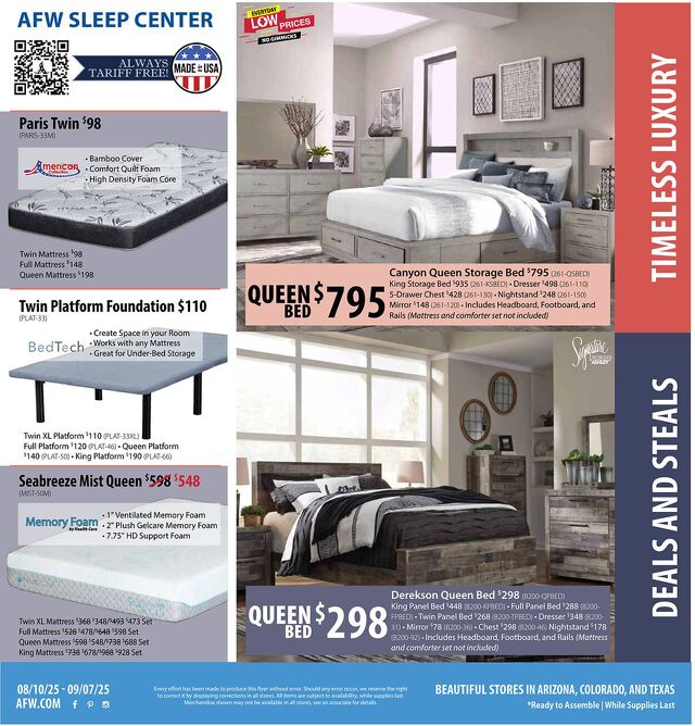 Catalogue American Furniture Warehouse from 05/21/2028