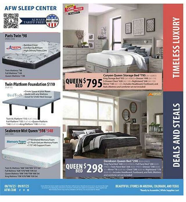 Catalogue American Furniture Warehouse from 06/04/2028
