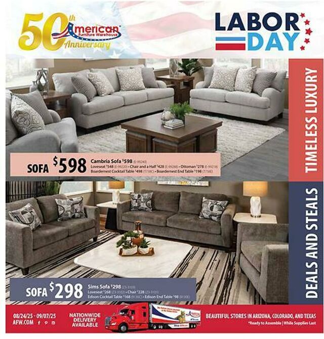 Catalogue American Furniture Warehouse from 07/02/2028