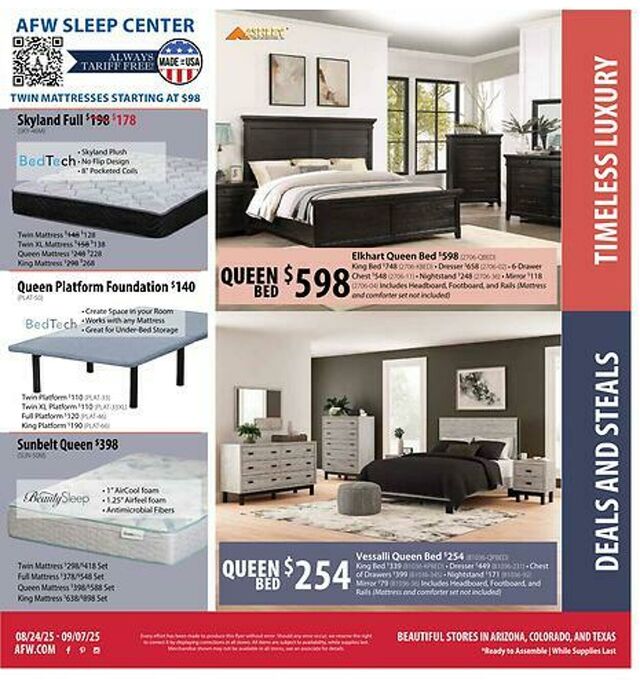 Catalogue American Furniture Warehouse from 07/02/2028