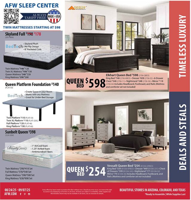 Catalogue American Furniture Warehouse from 07/02/2028