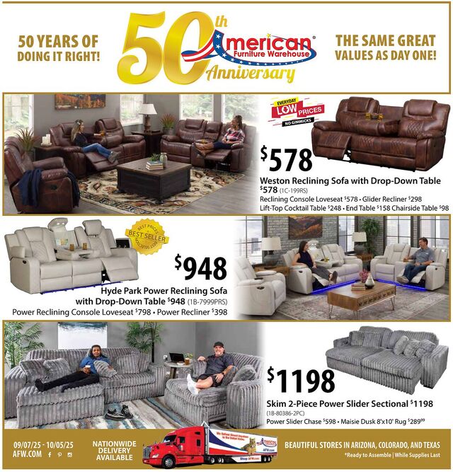 Catalogue American Furniture Warehouse from 07/30/2028