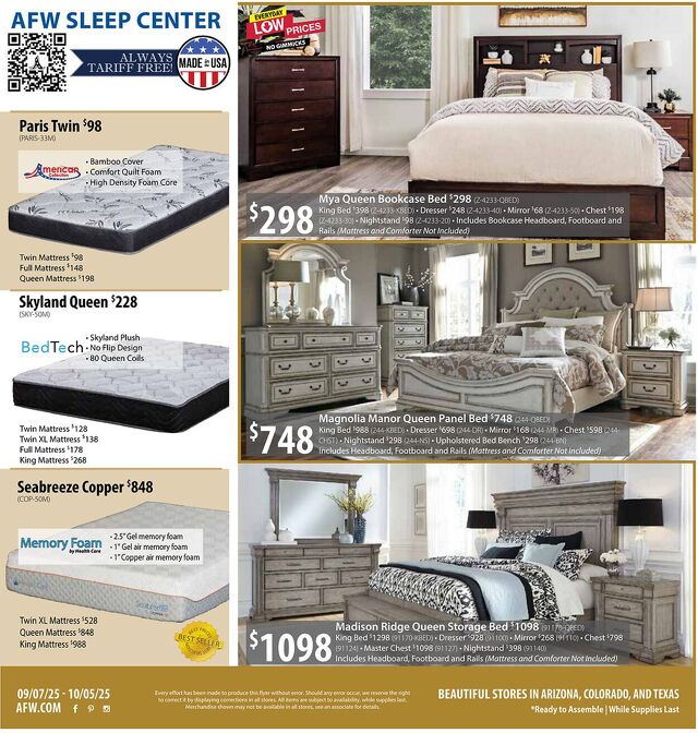 Catalogue American Furniture Warehouse from 07/30/2028