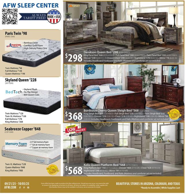 Catalogue American Furniture Warehouse from 08/27/2028