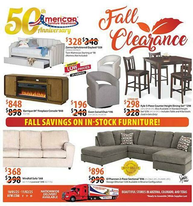 Catalogue American Furniture Warehouse from 10/08/2028