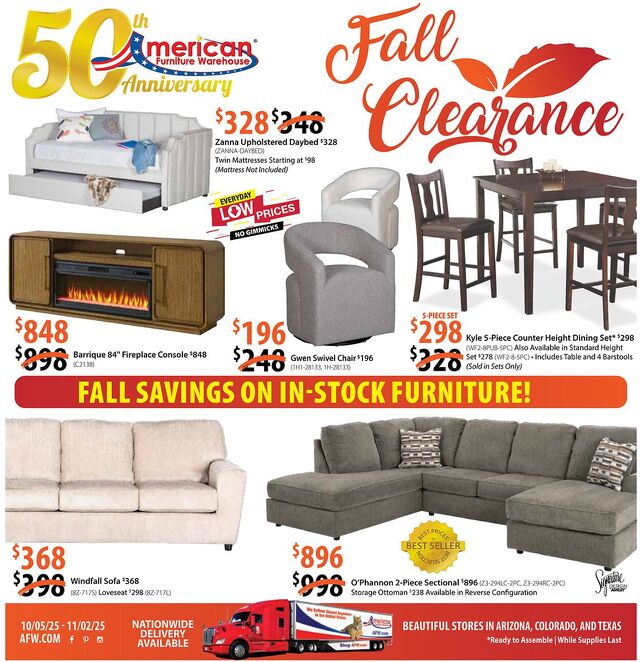 Catalogue American Furniture Warehouse from 10/08/2028