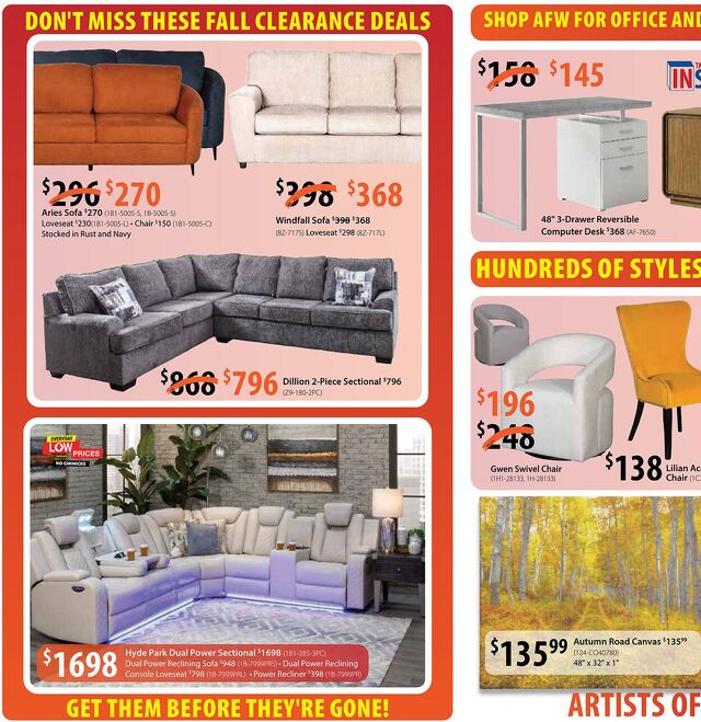 Catalogue American Furniture Warehouse from 11/05/2028