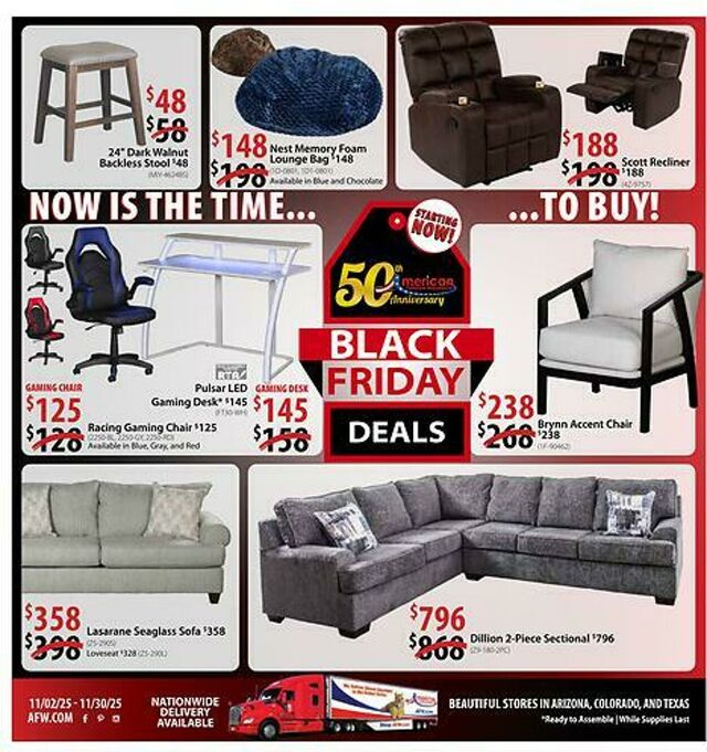 Catalogue American Furniture Warehouse from 11/19/2028