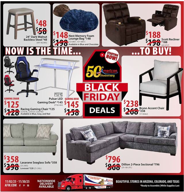 Catalogue American Furniture Warehouse from 11/19/2028