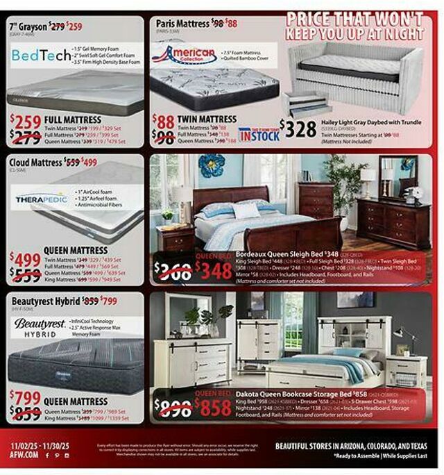 Catalogue American Furniture Warehouse from 11/19/2028