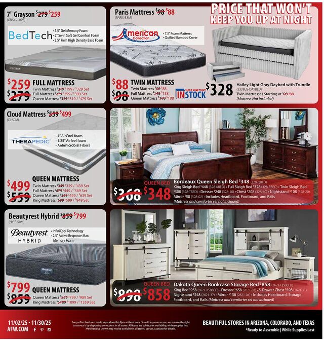 Catalogue American Furniture Warehouse from 11/19/2028