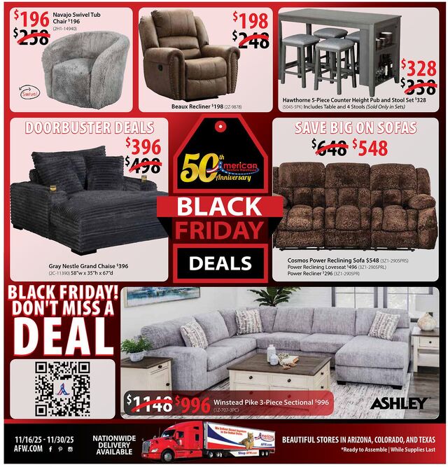 Catalogue American Furniture Warehouse from 12/17/2028
