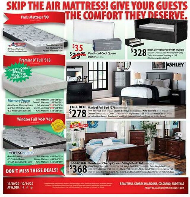 Catalogue American Furniture Warehouse from 12/31/2028