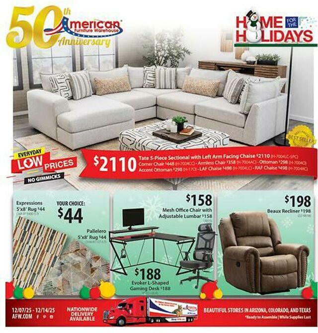 Catalogue American Furniture Warehouse from 01/14/2029