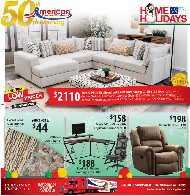 Catalogue American Furniture Warehouse from 01/14/2029