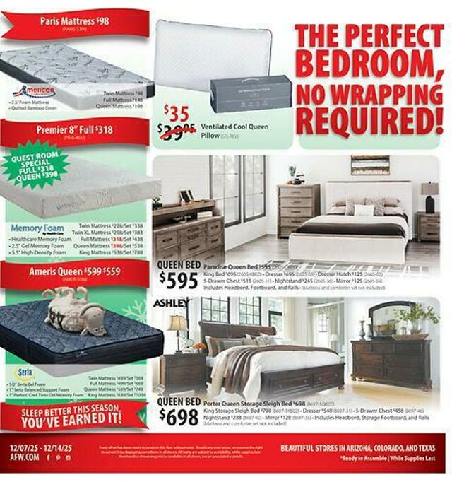 Catalogue American Furniture Warehouse from 01/14/2029