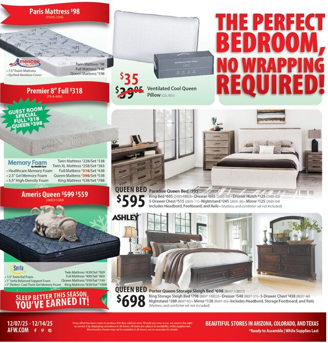 Catalogue American Furniture Warehouse from 01/14/2029